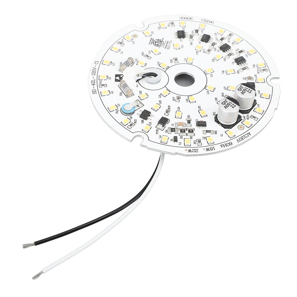 Ceiling Fan Light Replacement Panel 3.93inch Led AC120V 18W 2000LM Dimmable Ceiling Fan Light Board