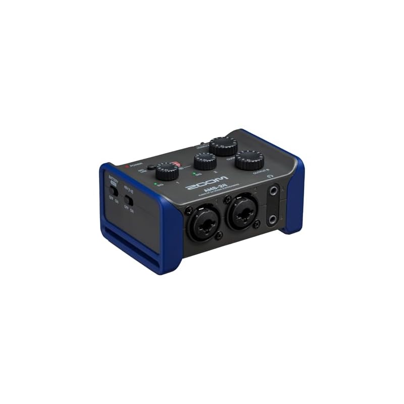 Компактный аудиоинтерфейс ZOOM AMS-24, 2 входа/4 выхода, Loopback, Питание от батарей
