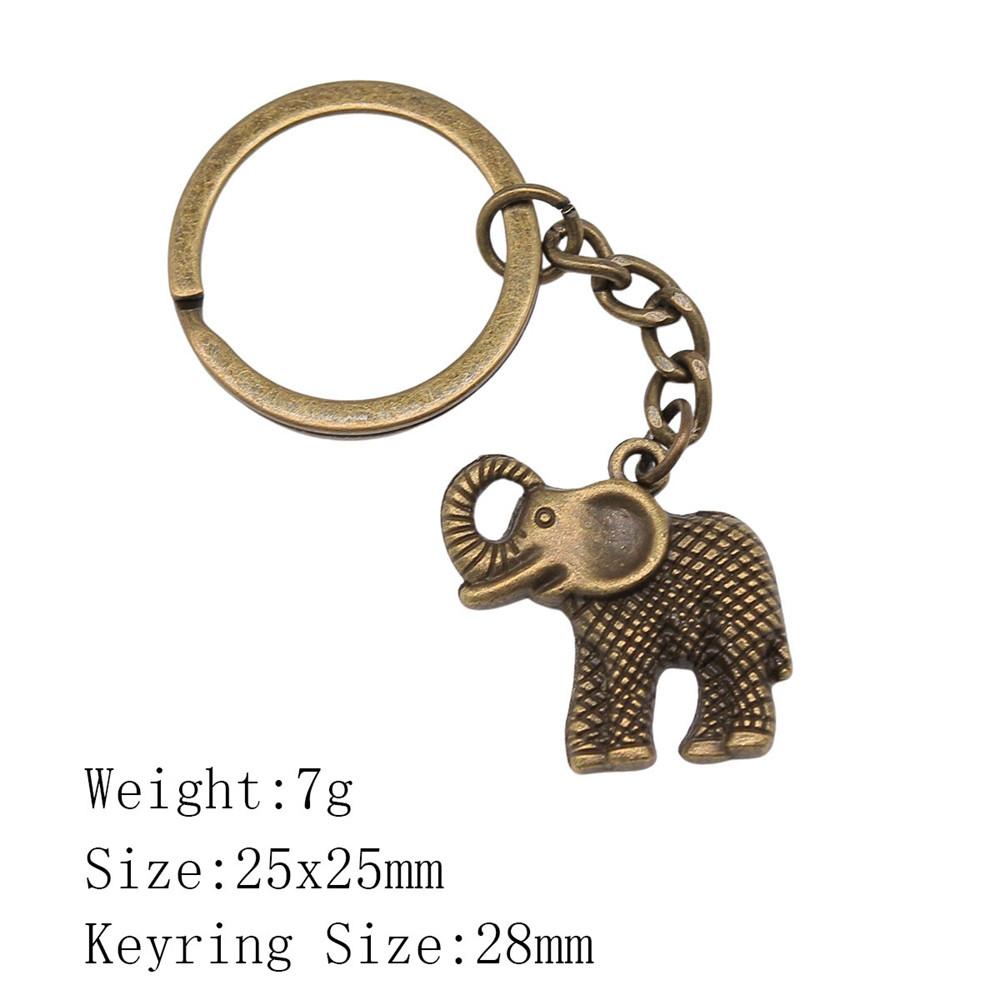 Wedding Anniversary Men Keychain Elephant Key Ring Women's Clothing Chains For Boys