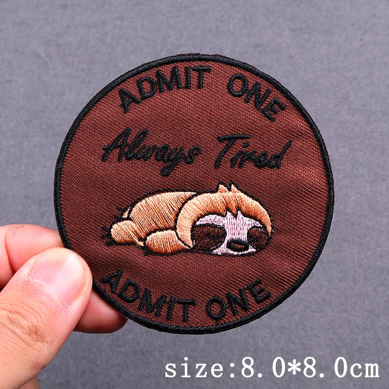 Cartoon Animal Patch Iron On Patches For Clothing Thermoadhesive Patches On Clothes Hip Hop Embroidery Patch For Clothes Badges