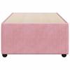 Pink Bed Frame 100 x 200 cm Velvet