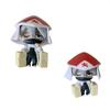 1 Pc Anime Naruto Hatake Kakashi Ninja PVC Model Small Statue Sitting Office Style Design Collection Kid Toy