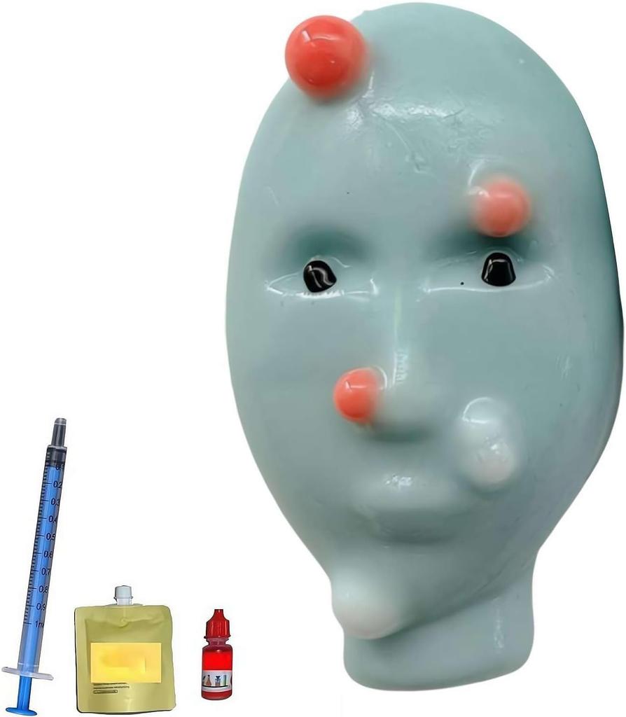 Funny Pimple Popper Toy Weird Pimple Popping Toy with Acne Filler Tools Novelty Stress Relief Pimple Popper