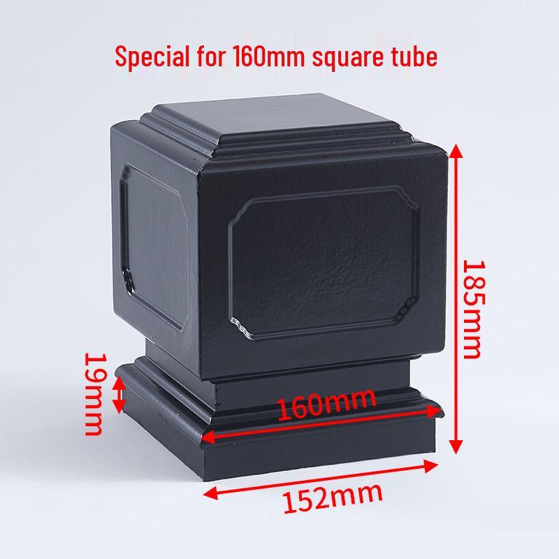 Aluminum Square Tube Decorative Rainproof Post Cap - Anti-Rust for Fence, Balcony, and Stair Handrails