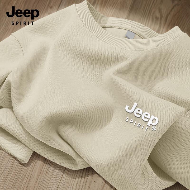 JEEP SPIRIT Men's 2025 Casual Crew Neck Sweatshirt
