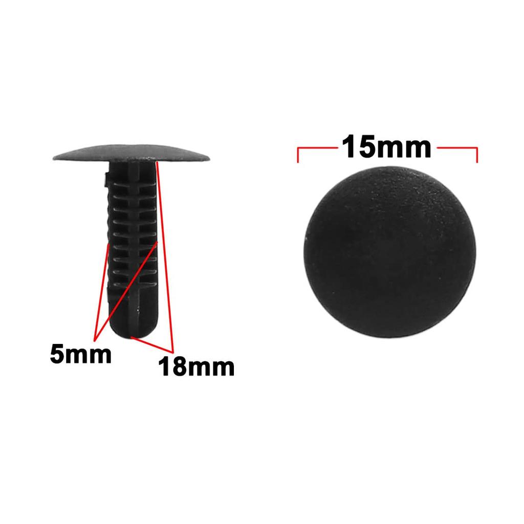 uxcell Пластиковые заклепки 0,2 дюйма (5 мм) Отверстие для автомобилей, крыло, бампер, пластиковая заклепка,