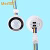 45mm Adjustable LED PIR Infrared Ray Motion Sensor Switch Time Delay Adjustable Mode Detector Switch For Home Lighting LED Lamp