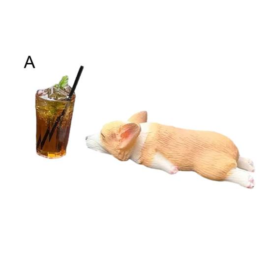 Украшение для автомобиля в виде корги, милый мини-спящий декор для автомобиля в виде корги, украшение для центральной консоли, подарок для любителей домашних животных в машине