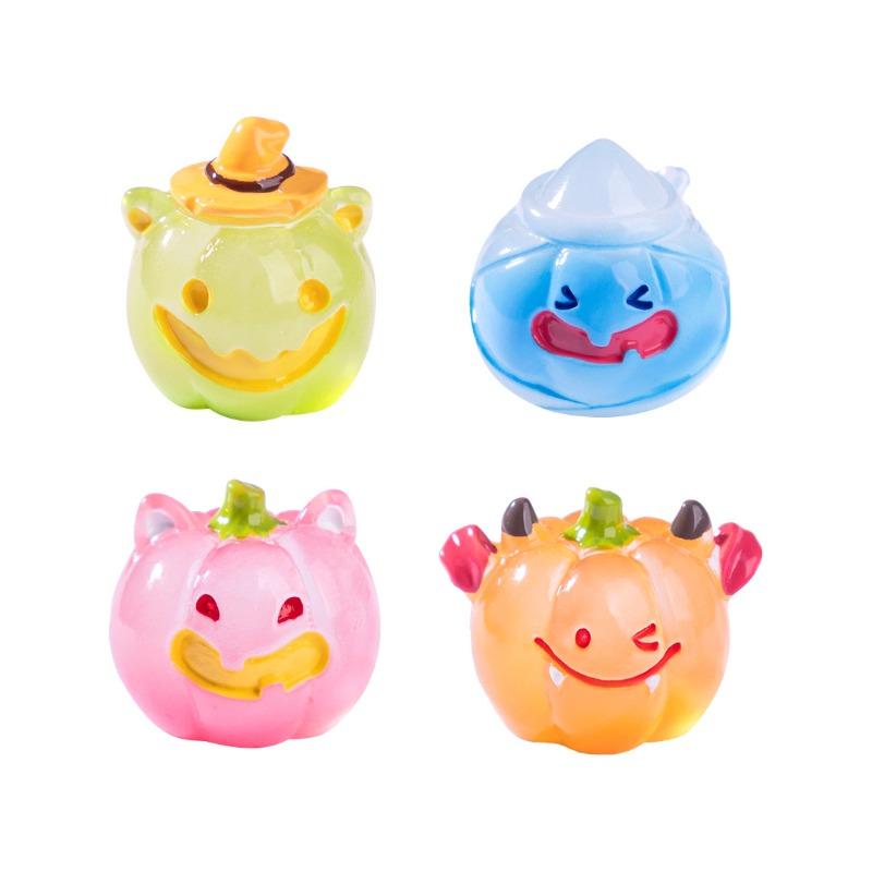 Светящийся Хэллоуинский Клоун Тыква Милые Частицы Декоративные Аксессуары Микро-ландшафт Настольные Маленькие Украшения