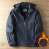 Padded Thickened Solid Colour Men's Clothing Autumn Winter Outdoor Punching Jacket Casual Warm Tactical Plus Size Jacket