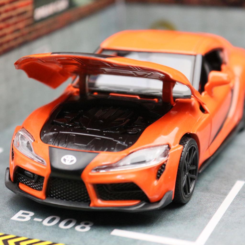 1/32 Форсаж 9 Toyota GR Supra гоночная машинка игрушка для детей литая миниатюрная модель инерционная коллекционная подарок для мальчика