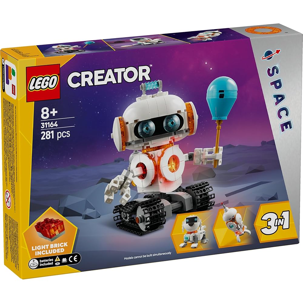 LEGO Creator Space Robot Building Toy for Kids Ages 8-10, Block Set 31164