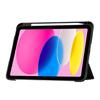 For iPad (2025)/10.9 (2022) Case Clear Acrylic Leather Tablet Cover Support Auto Sleep/Wake