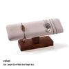 Walnut Jewelry Display Stand Set: Ring Tray & Necklace Mannequin