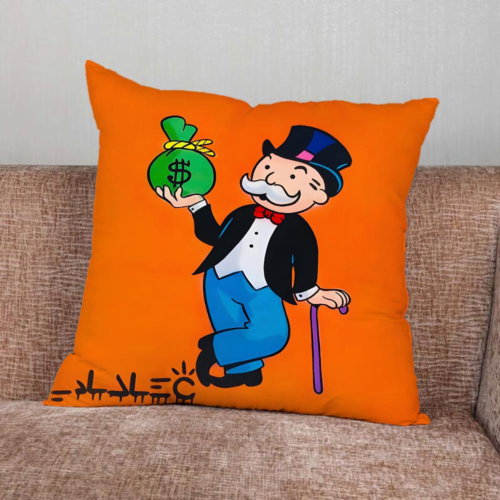 Чехол на подушку Alec M-Monopoly для дома, спальни, автомобиля, офиса, декора гостиной, чехол на подушку для дивана, подходит