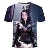 2024 Summer New 3D Printed Men's Round Neck T-shirt Popular Trend Sexy Bunny Girl Series