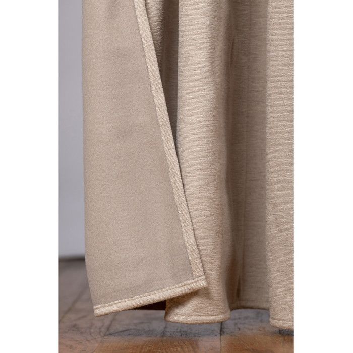 Lot de 2 rideaux occultant phoniques et thermiques chenille doublés polaire 140 x 240 cm "Osiris" Le fil d'Ariane