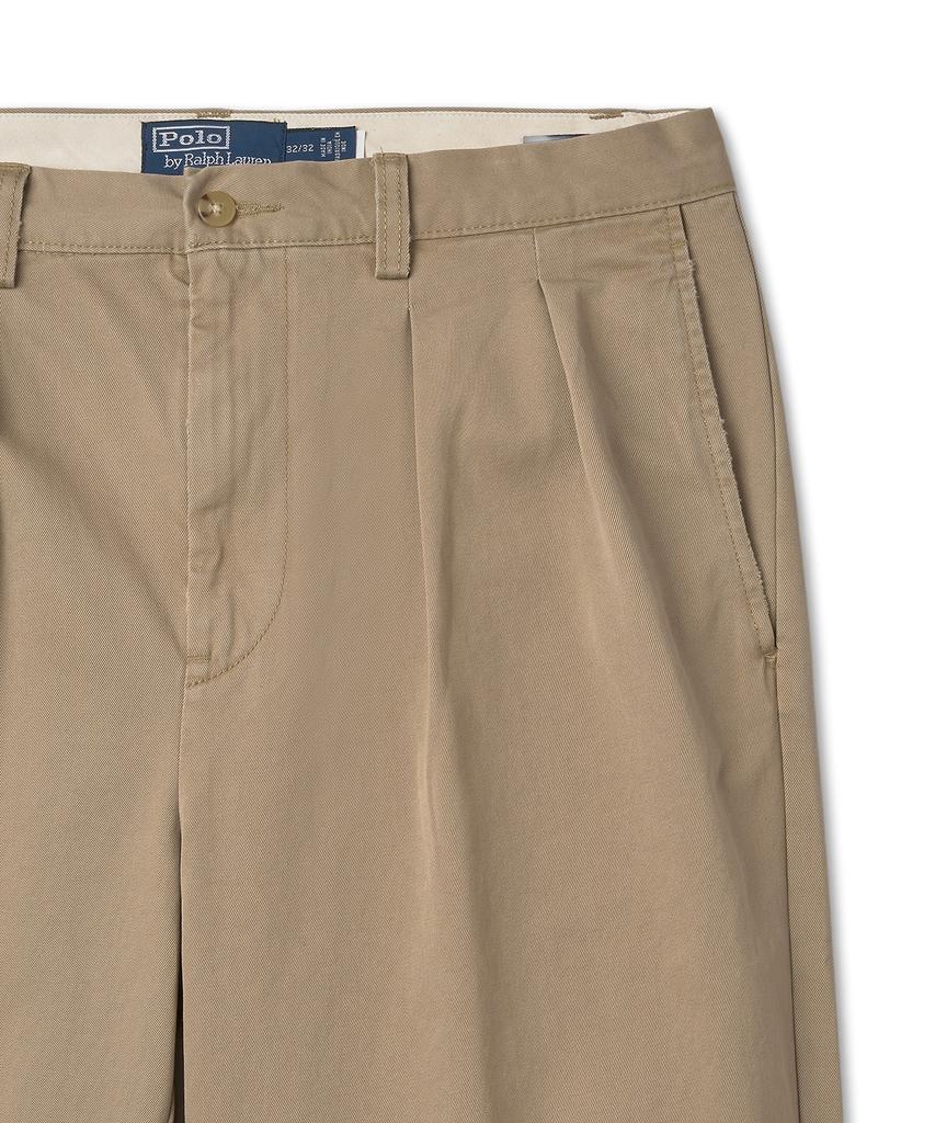 POLO RALPH LAUREN Whitman Relaxed Fit Pleated Chino Pants - Beige