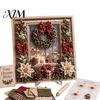 Handmade Poke Decor Kit 3D Christmas Fabric Art Kit, DIY Punch Needle Embroidery Set, Holiday Craft Supplies No-Sew Crafts Projects for