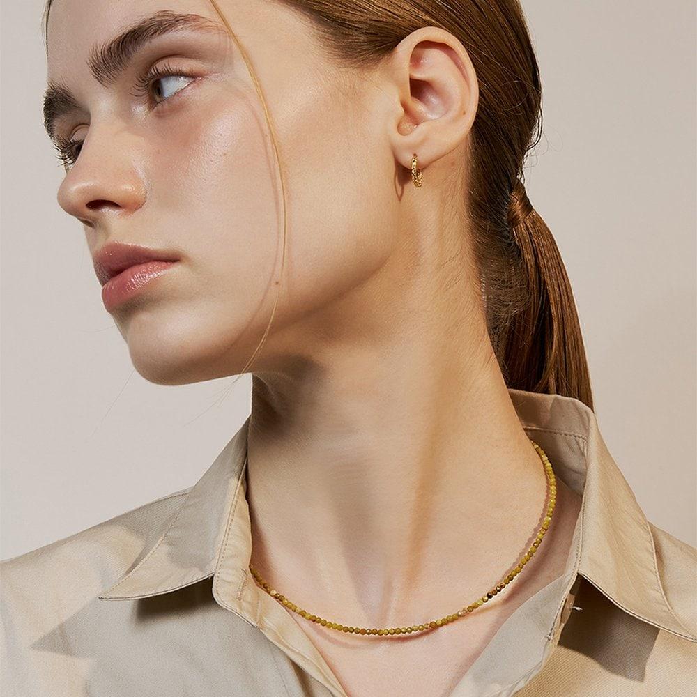 [Hei]Yellow Opal Necklace