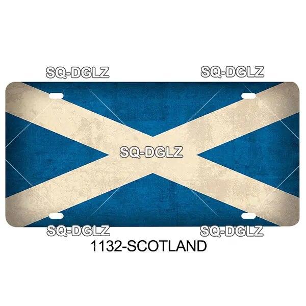 [SQ-DGLZ]P-S Country Flag 15x30cm Plate Metal Sign Vintage Tin Sign Wall Decor For Club Travel Poster Saudi Arabia/Russia