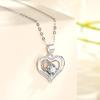 Ожерелье Love, легкое, роскошное, простое, корейская версия, подвеска в виде сердца, модная цепочка на ключицу, подарок для девушки на фестивале Qixi