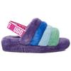 UGG Fluff Yeah Шлепанцы из овчины Модные сандалии Радужные женские сандалии 1097169-PRPR