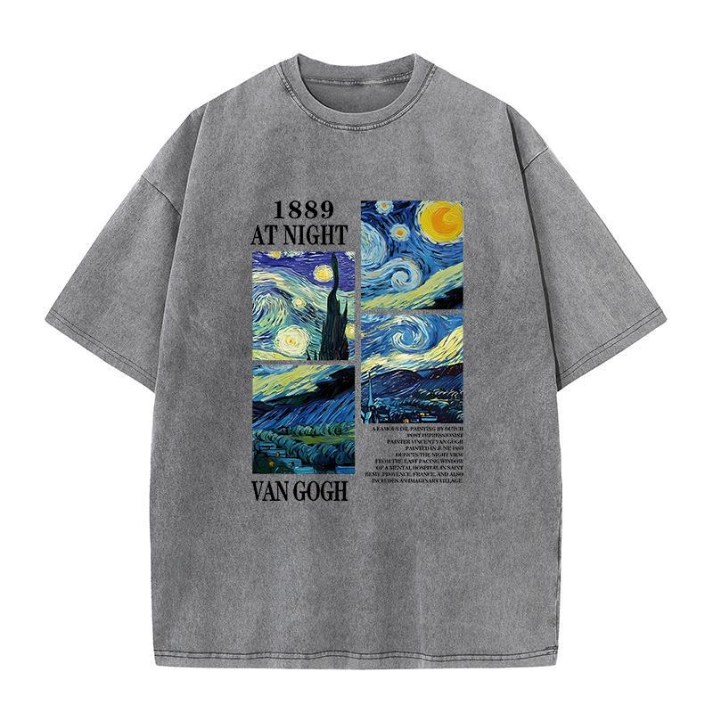 Футболки с принтом «Художественная живопись» для мужчин и женщин, популярные винтажные футболки, модные футболки в стиле Harajuku Aesthetics, весенняя футболка