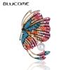 Retro Beautiful Rhinestone Butterfly Brooches for Women Elegant Insect Pin Enamel Jewelry Coat Accessories High Qaulity