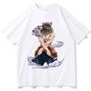 Men Clothing Anime T-shirt Demon Slayer Blade T Shirt Hashihira Innosuke Short Sleeve Hip Hop Street Style Loose Oversized Tee