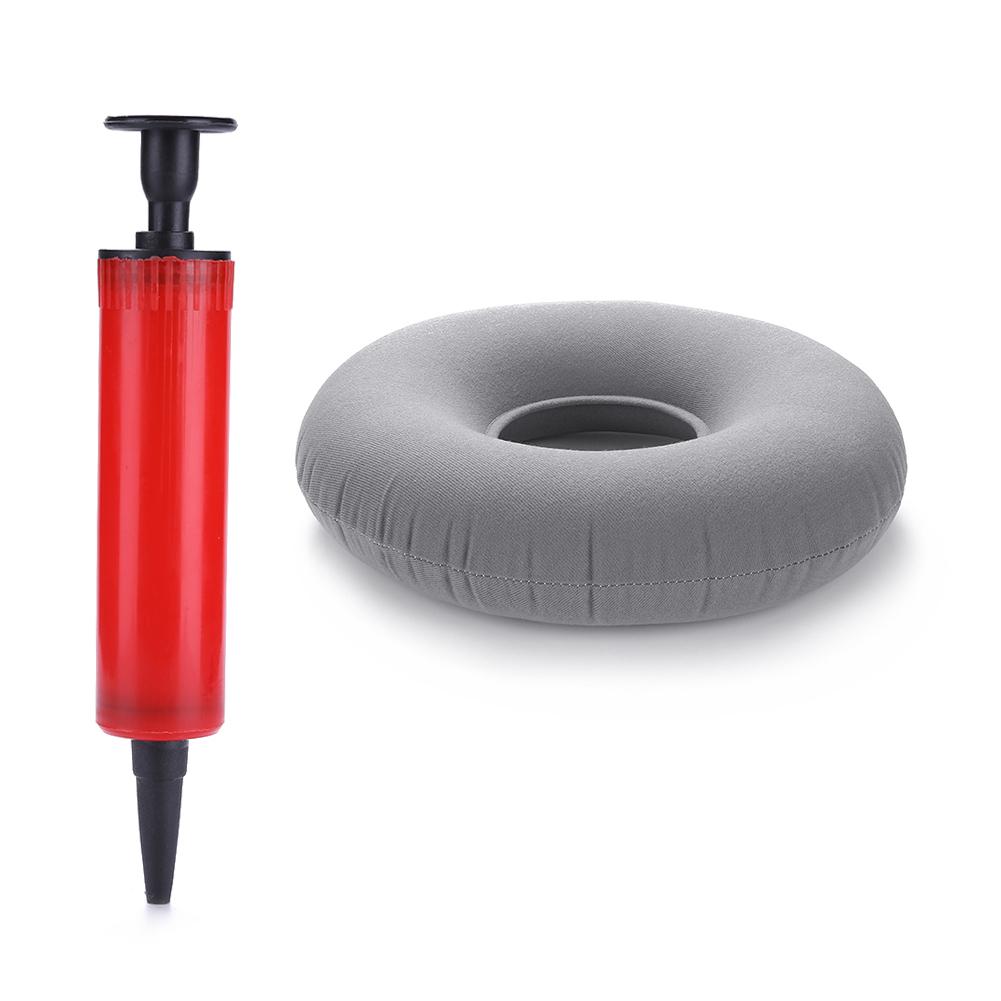 1 шт. Подушка-пончик для поддержки бедер, медицинская подушка для сиденья при геморрое, массажная подушка для облегчения боли в копчике с надувным насосом