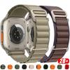 Альпийский ремешок для Apple Watch Bands 44 мм 40 мм 49 мм 45 мм 41 мм 38 мм 42 мм Нейлоновый браслет Iwatch Ultra 2 Серия 9 3 4 5 6 7 8 SE Ремень