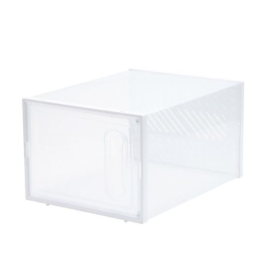 Transparent Shoe Box Stackable Design High Strength Large Capacity Dustproof Clear Shoe Organizer Magnetic