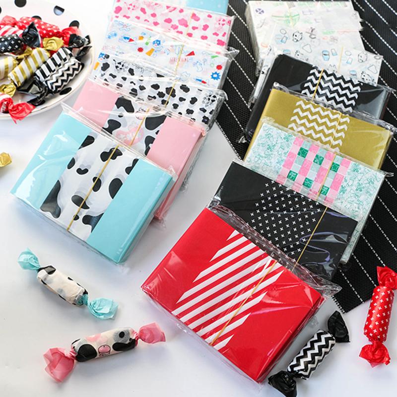 500Pcs Candy Wrappers Packaging for Caramels, Colored Wax Paper Wrapping Sheets for Homemade Candy, Nougat, Taffy & Chocolate