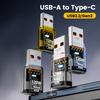 OTG-адаптер Type C на USB A мощностью 120 Вт, адаптер USB 3.2 на Type C (мама), подходит для iPhone 15, 16, Macbook, iPad, поддерживает быструю зарядку