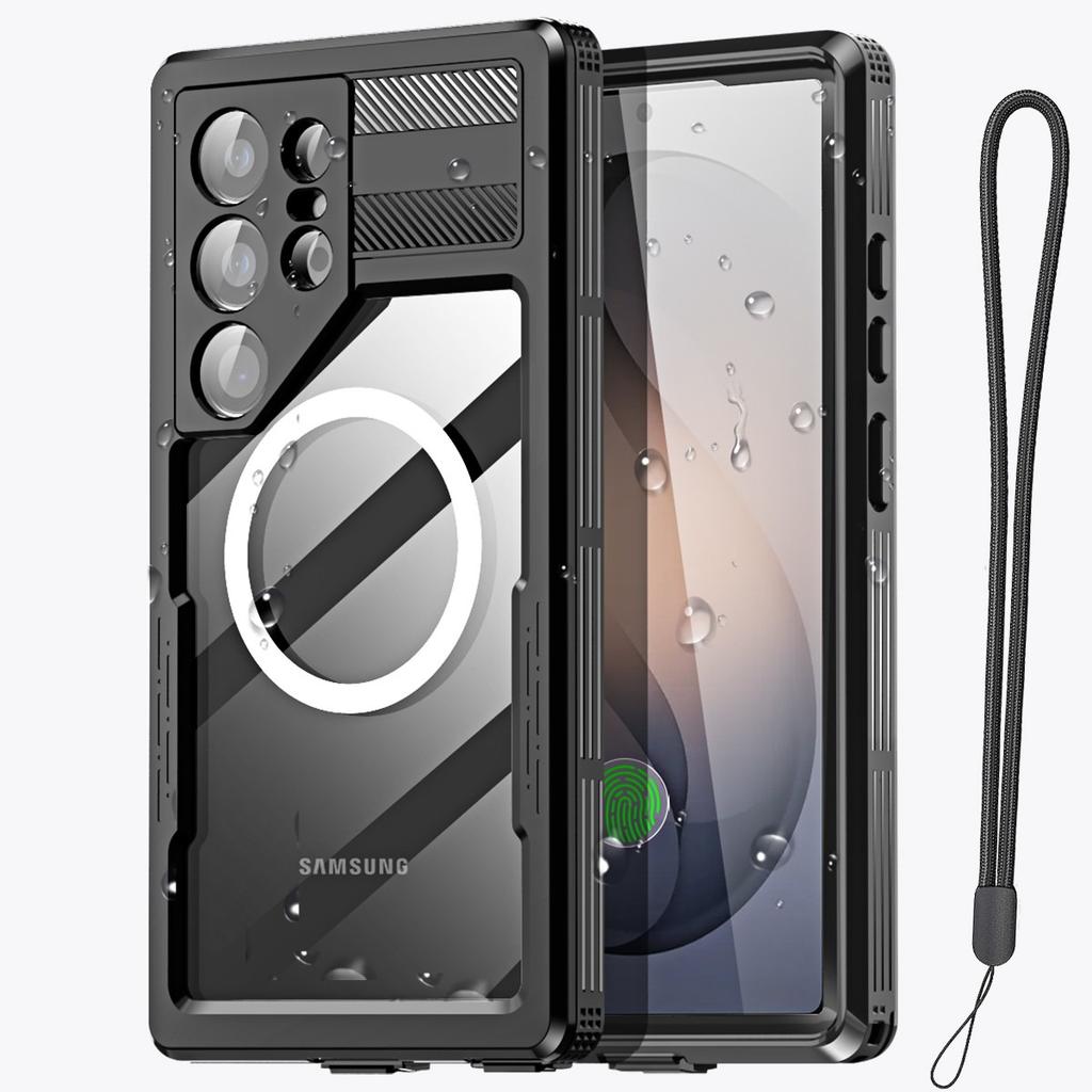 Для Samsung S26 S25 S24 Ultra S26 Plus Водонепроницаемый магнитный чехол для дайвинга IP68 Подводное плавание Серфинг Ударопрочная защитная крышка
