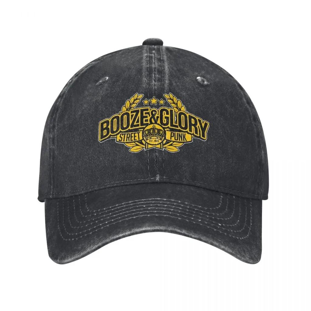 QuickDry BOOZE GLORY Skinhead Style denim Hat Outdoor Adventures Cap FeUnisex Baseball Cap For Unisex