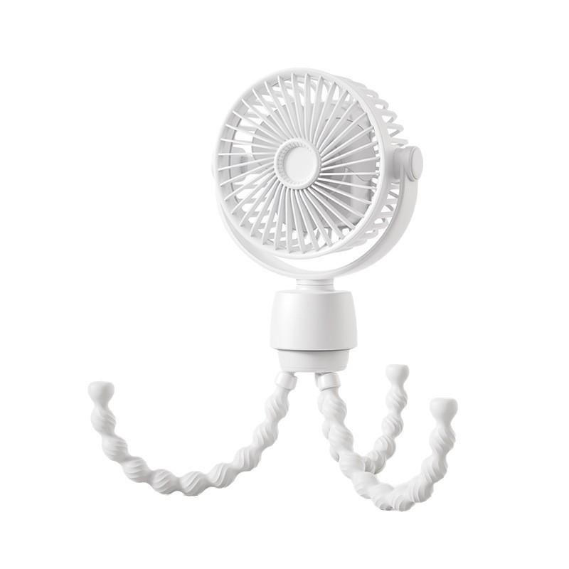 Custom Octopus Auto-Shake Outdoor Anti-Pinch Stroller Fan for Kids