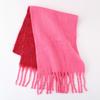 Mohair Scarf Women's Winter Two-color Soft Waxy Thickened Autumn and Winter Coarse Fringed Versatile Couple Scarf