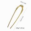 Elegant Cheongsam Hairpin Geometric U-shaped Hair Sticks New Trend Hanfu Hair Fork  Women