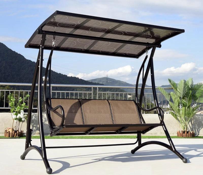 Уличные качели Балконное кресло-качалка Садовое патио Подвесное кресло Уличная трехместная откидывающаяся кровать Интернет Знаменитость Качели Кресло