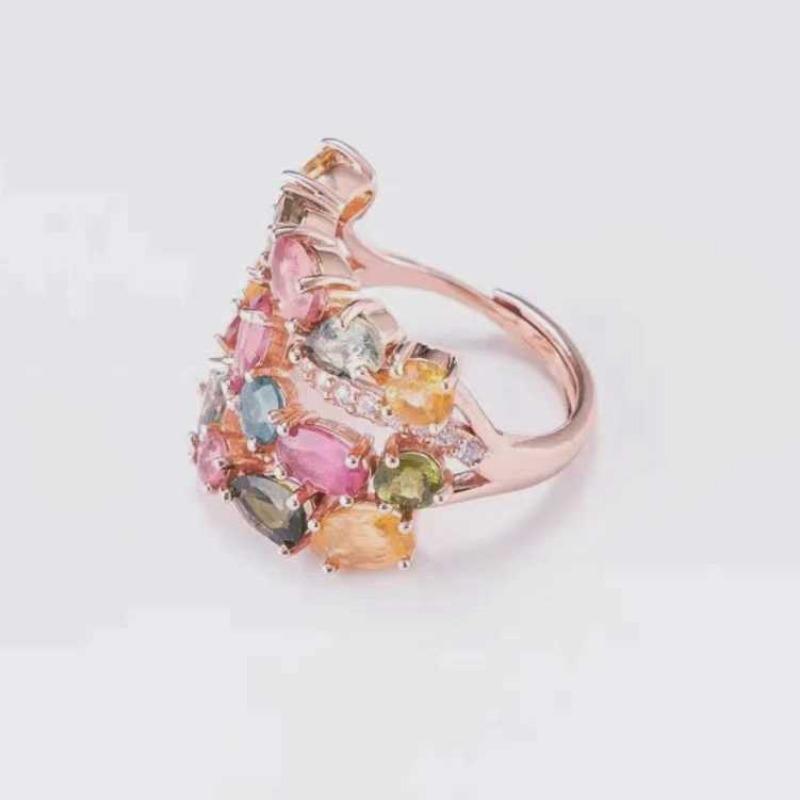 Sace Gems Классические браслеты с кольцами из медного сплава и циркония, наборы ювелирных изделий, подарки для свадебной вечеринки