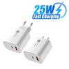 PD 25W USB Charger Quick Charge 3.0 Fast Phone Charger Adapter Tyep-C For iPhone iPad Huawei Xiaomi Samsung