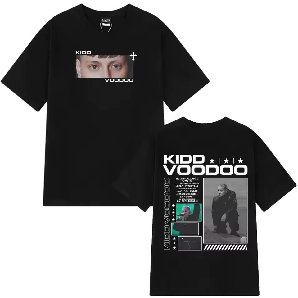 Rapper Kidd Voodoo Satirologia Tour Merch Tee Men's Women Fashion Clothing T-shirts Short-sleeved Cotton Casual Hip-hop T-shirts