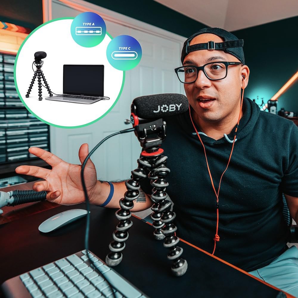 Manfrotto Befree Advanced Live Twist Aluminum Travel Video Tripod with Twist Locks for DSLR and Mirrorless JOBY Wavo and Vlogging Microphone