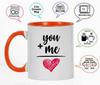 Inkdotpot 11 унций керамические кофейные кружки You Me Love кофейные кружки отлично подходят для жениха и невесты, подарка на помолвку, холостяка и девичника