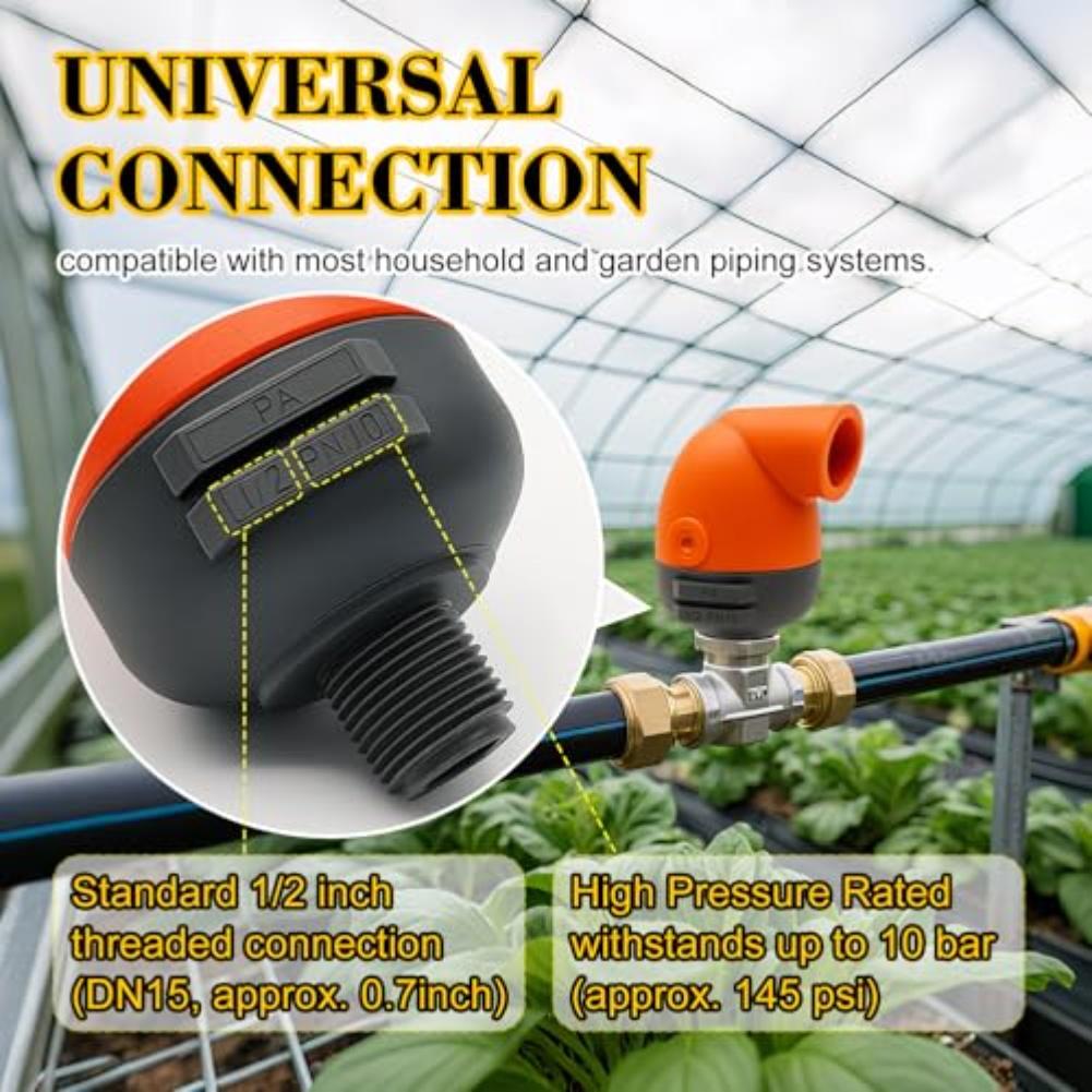 Automatic Air Vent Valve 1/2" 3/4" 1" NPT Thread Connection Venting For Water Tanks High-Flow Air Passage Air Vent Valve