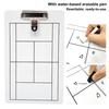 Dry Erase Tennis Coaching Clipboard Double-Sided Tennis Tactical White Board with Marker Pen for Tennis Training