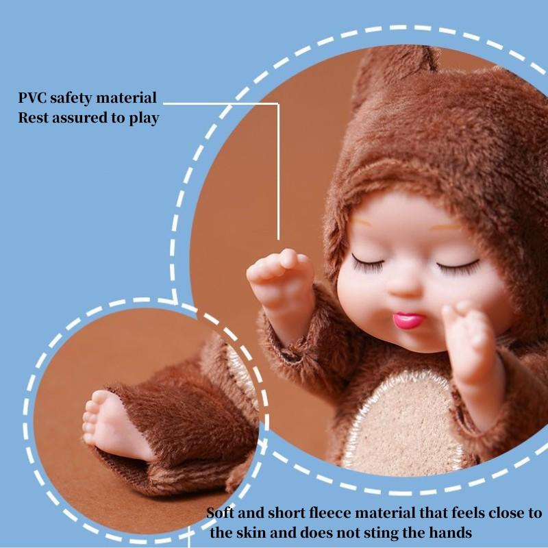 Baby Care Plush Toys Girl Toy Toys Simulation Mini Christmas Gifts Cute 11CM Reborn Baby Dolls Sleeping Barbie