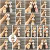 Fluffy Raccoon Plush Keychain Bag Decoration, Doll, 15*6.5cm